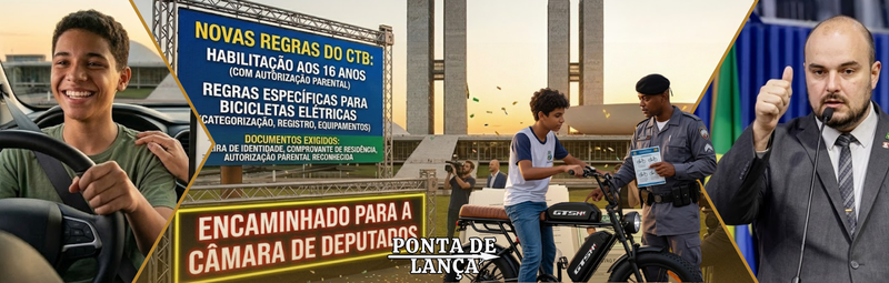 Novo CTB permite habilitar maior de 16 anos e coloca regra nas bicicletas elétricas.