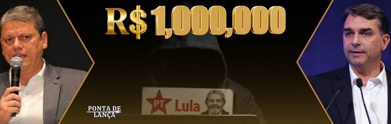 INDÚSTRIA DA DIFAMAÇÃO: Páginas ‘fantasmas’ pró-Lula despejam mais de R$ 1 milhão em anúncios contra Flávio Bolsonaro e Tarcísio de Freitas.