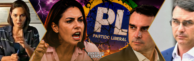 Michelle Bolsonaro deixa a Presidência do PL Mulher após desgaste interno com Flávio Bolsonaro.