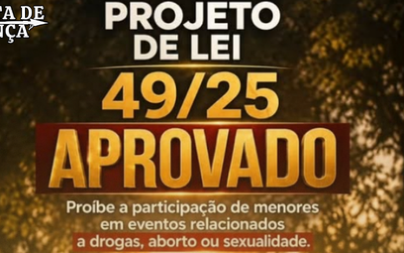 Aprovado projeto de lei que proíbe a participação de menores em eventos relacionados a drogas, aborto ou sexualidade.