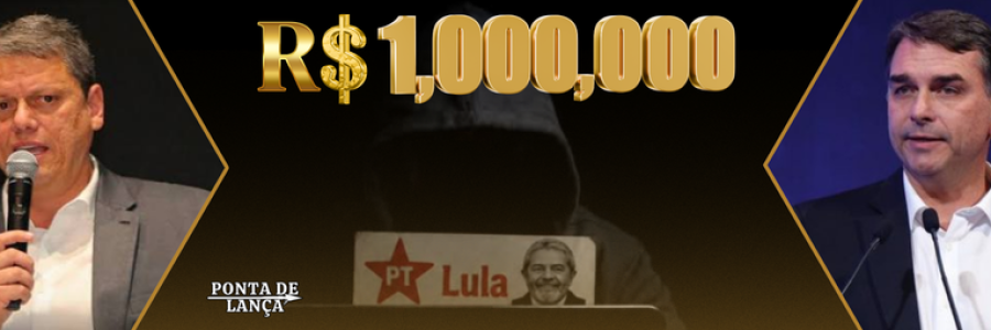 INDÚSTRIA DA DIFAMAÇÃO: Páginas ‘fantasmas’ pró-Lula despejam mais de R$ 1 milhão em anúncios contra Flávio Bolsonaro e Tarcísio de Freitas.