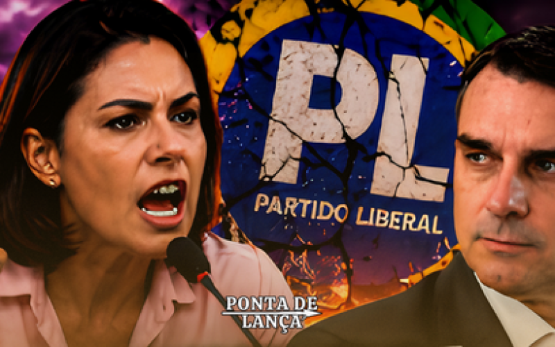 Michelle Bolsonaro deixa a Presidência do PL Mulher após desgaste interno com Flávio Bolsonaro.