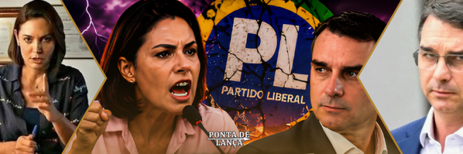 Michelle Bolsonaro deixa a Presidência do PL Mulher após desgaste interno com Flávio Bolsonaro.