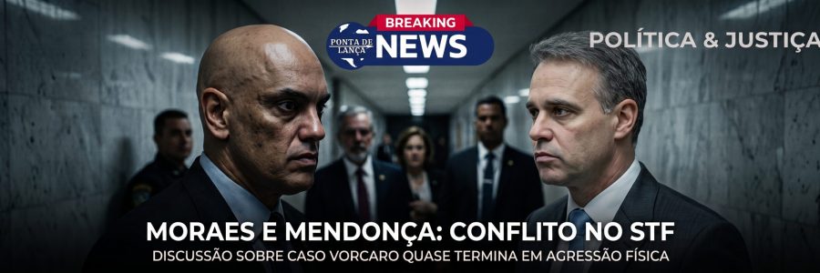 Tensão no STF: discussão entre Moraes e Mendonça sobre o caso Vorcaro quase termina em agressão física.