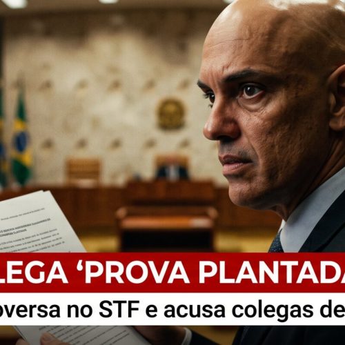 Moraes se defende: ministro tenta anular julgamento, alega “prova plantada” e “vingança”.
