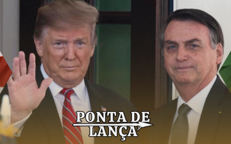 O presidente dos EUA sai em defesa de Bolsonaro.