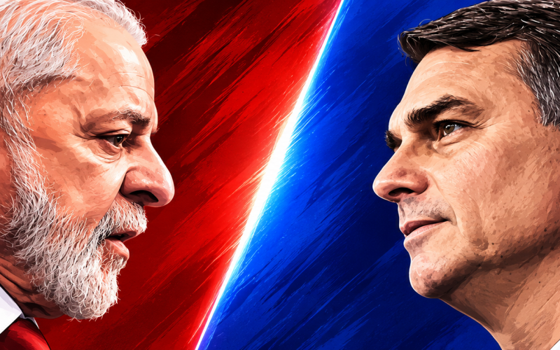Sem debate, Lula e Flávio transformam o cancelamento da Globo em arma eleitoral.