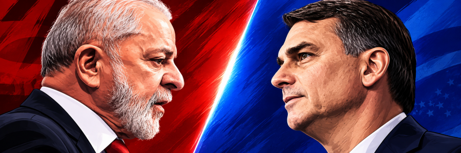 Sem debate, Lula e Flávio transformam o cancelamento da Globo em arma eleitoral.