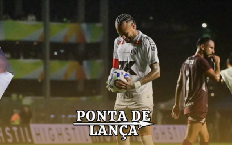 Santos vence por 3 a 1 sobre a Desportiva Ferroviária em amistoso com invasão de torcedores.