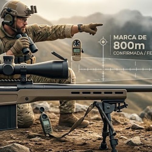 Capixaba Felipe Seidel alcança marca impressionante e se consagra como atirador de elite após acerto a 800 metros.